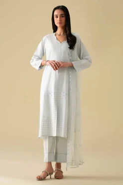 3 Piece - Embroidered Suit - KFE26-79