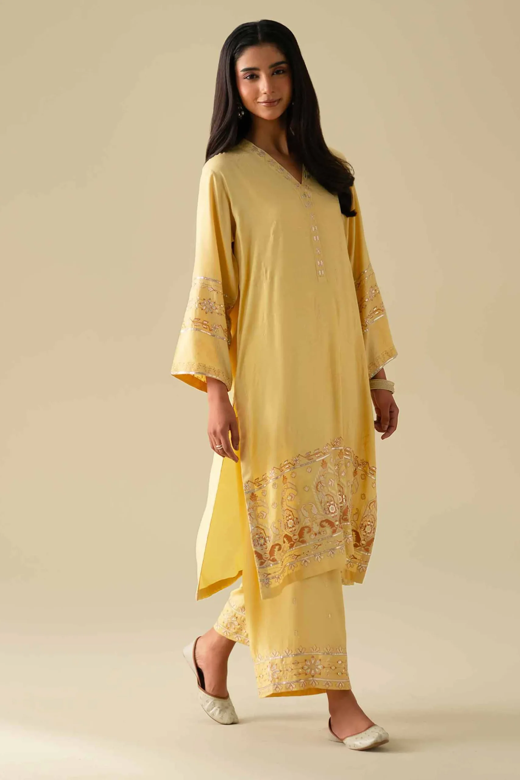 2 Piece - Embroidered Suit - KFE26-68