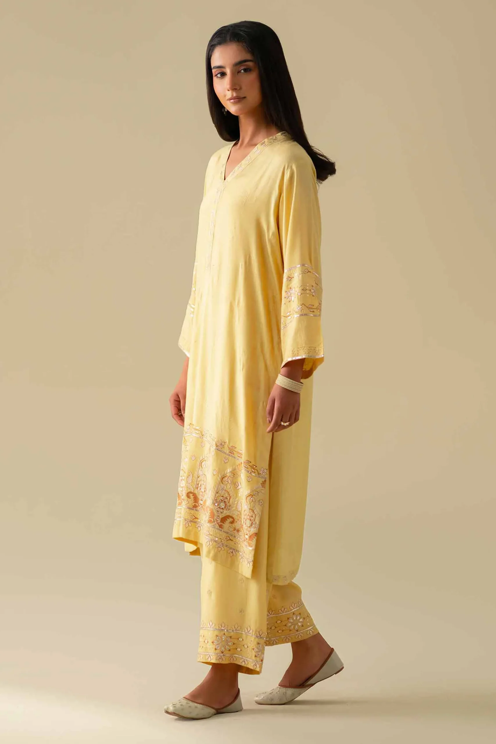 2 Piece - Embroidered Suit - KFE26-68