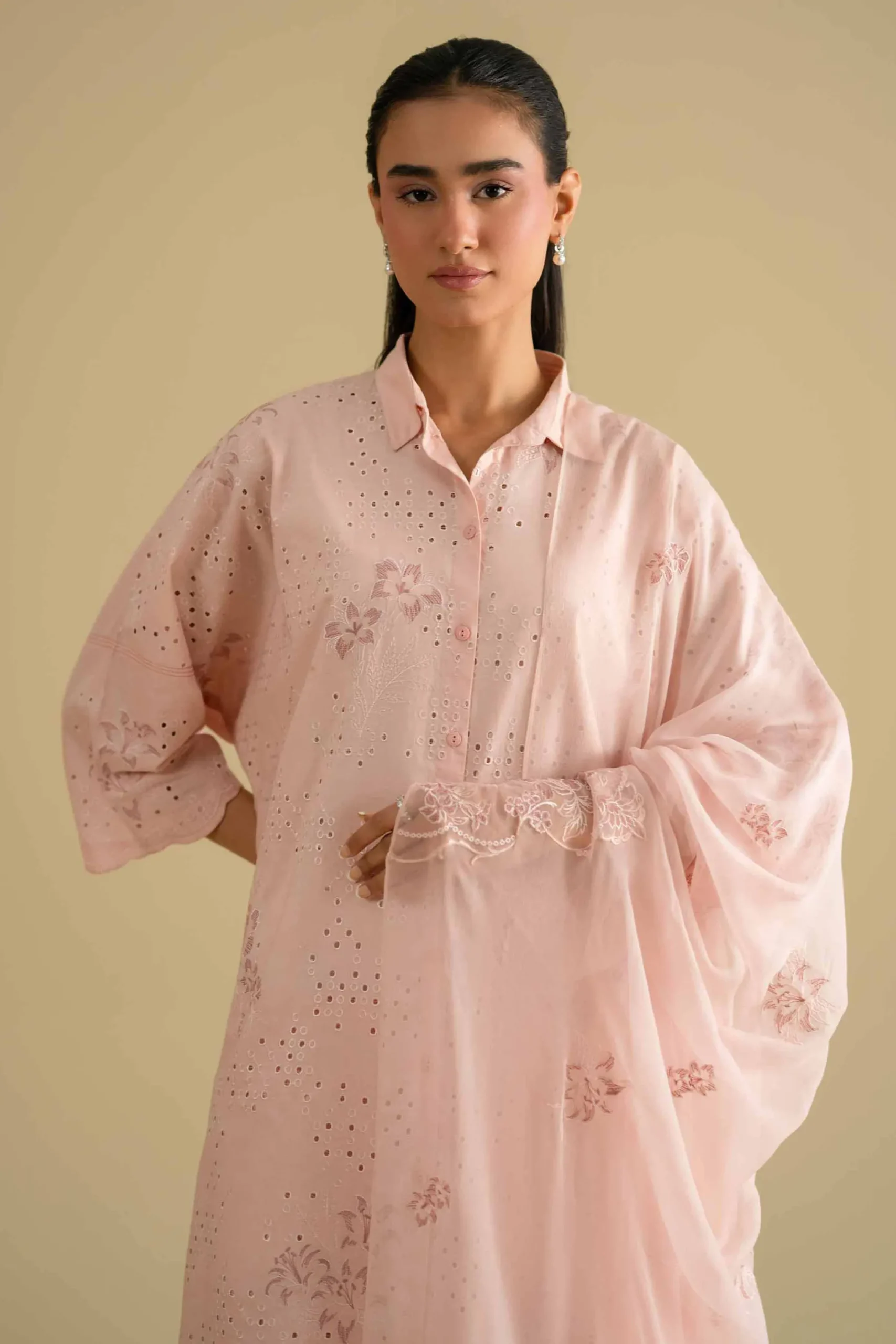 3 Piece - Embroidered Suit - KFE26-89