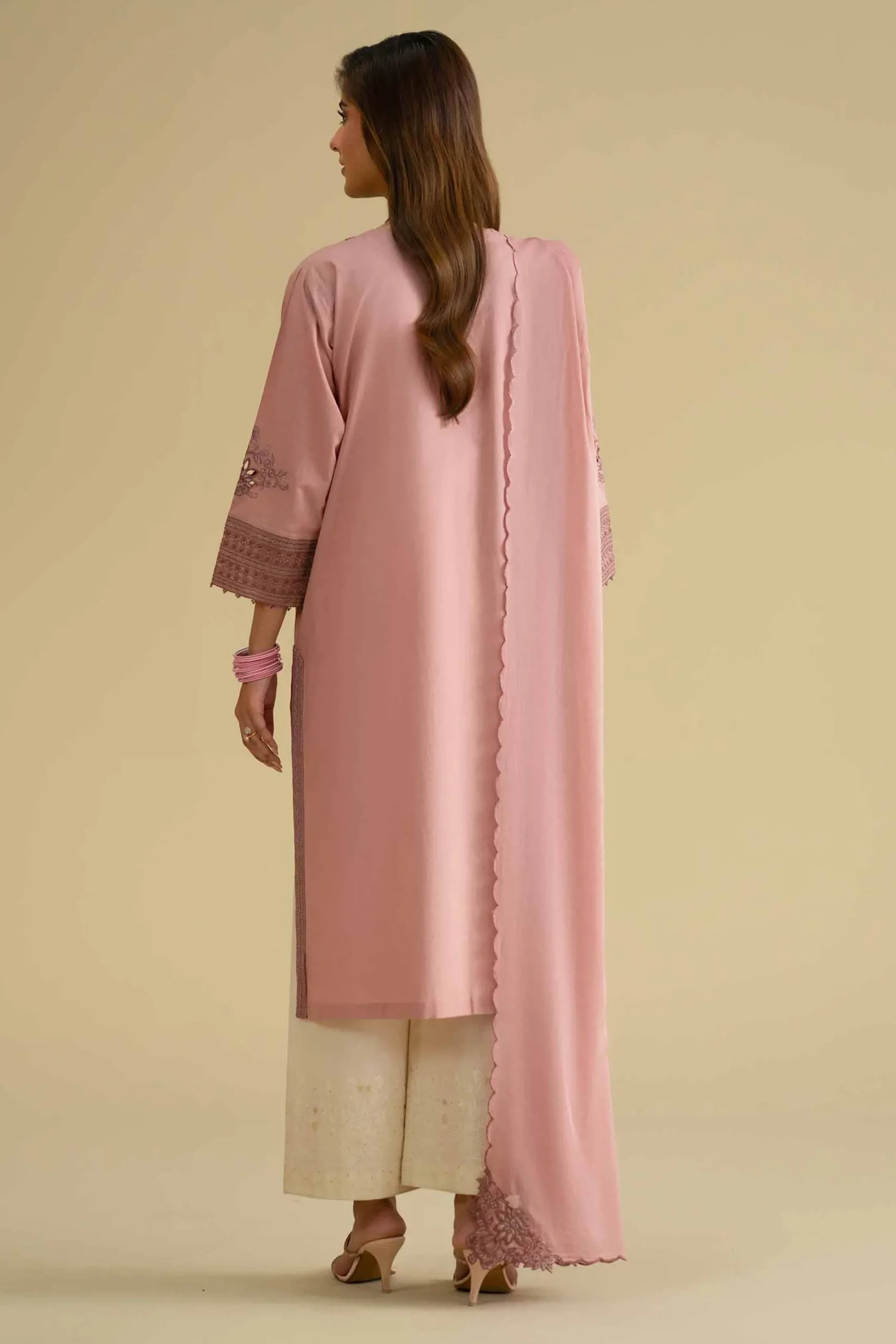 2 Piece - Embroidered Suit - KFE26-17