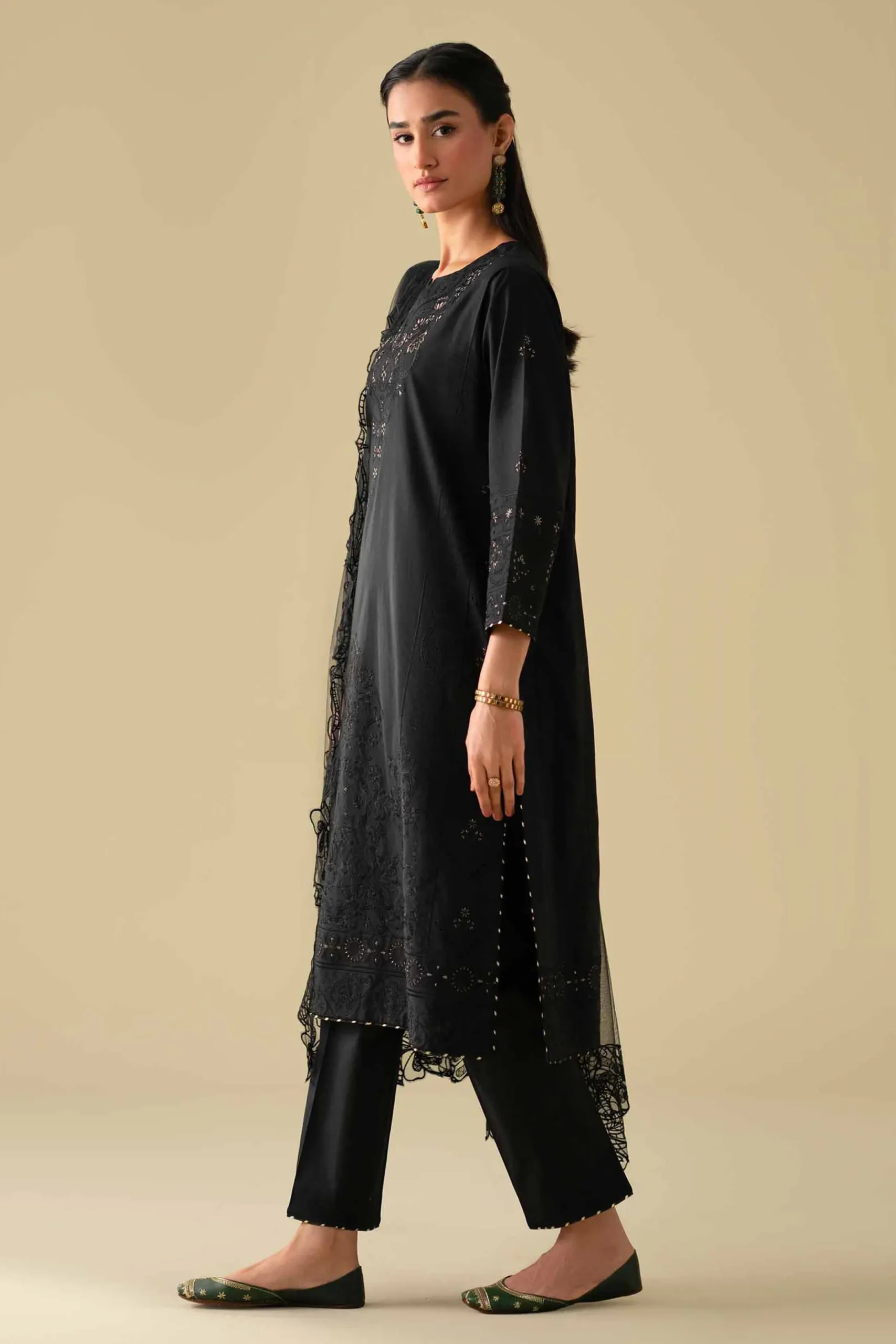 3 Piece - Embroidered Suit - KFE26-102