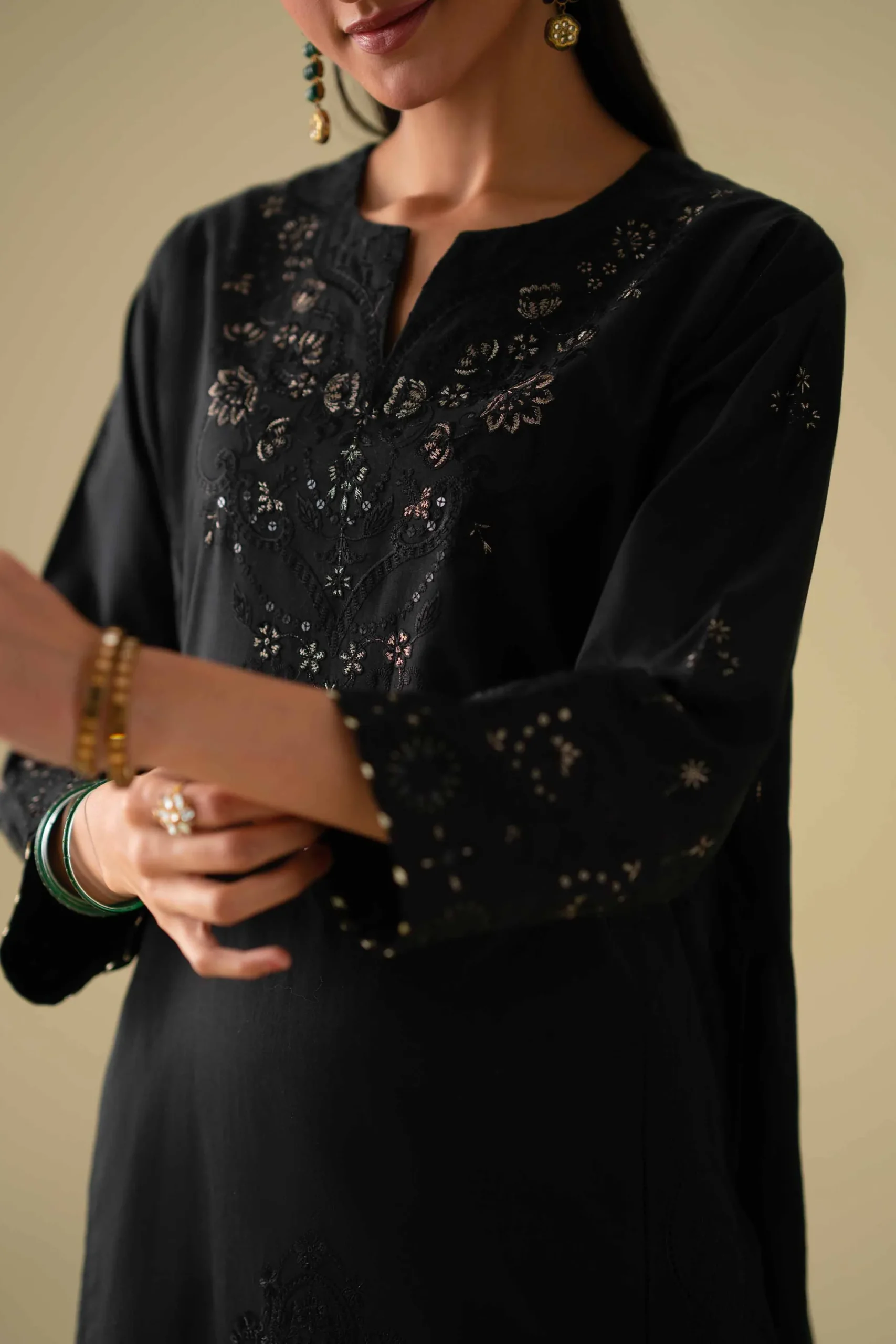 3 Piece - Embroidered Suit - KFE26-102