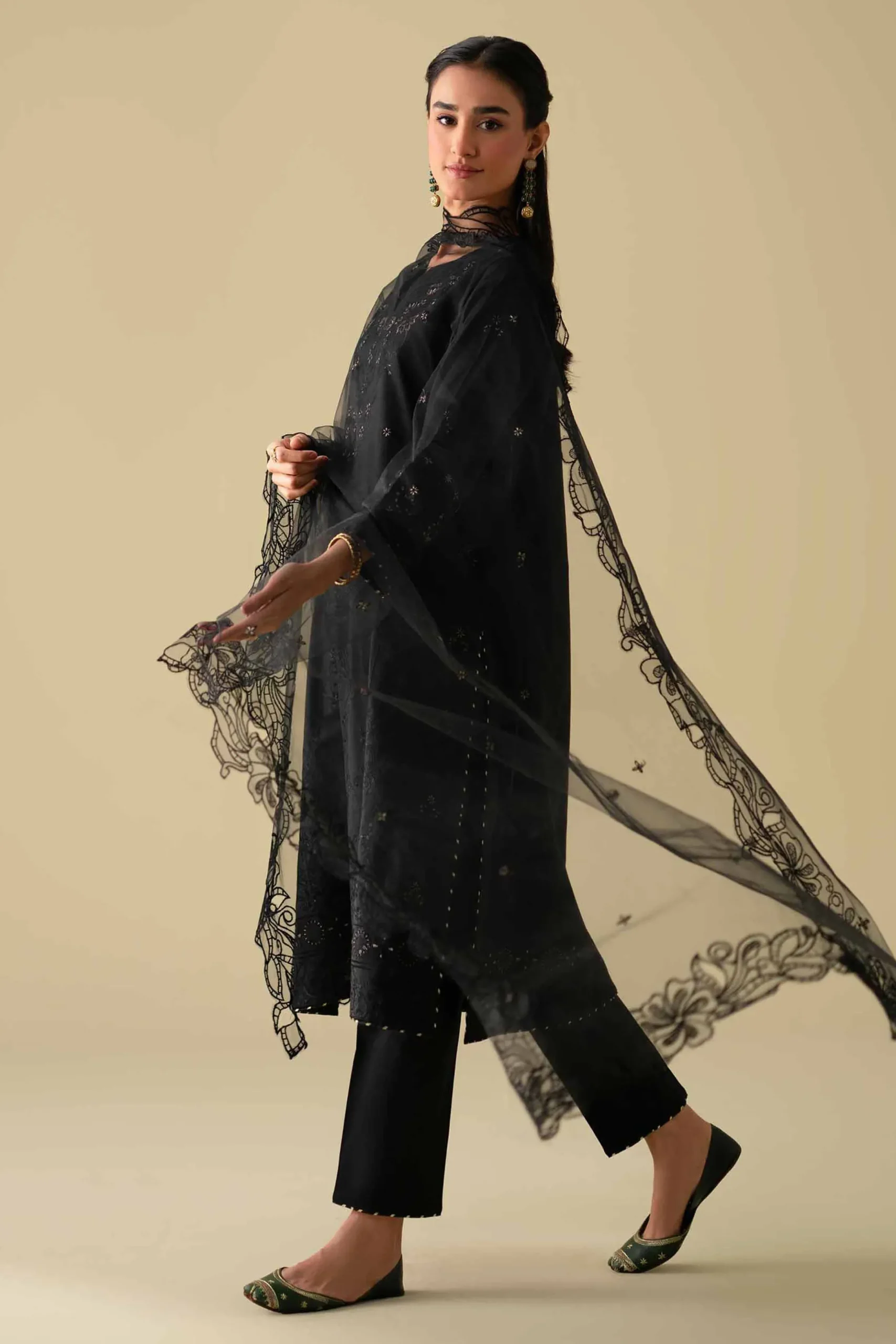 3 Piece - Embroidered Suit - KFE26-102