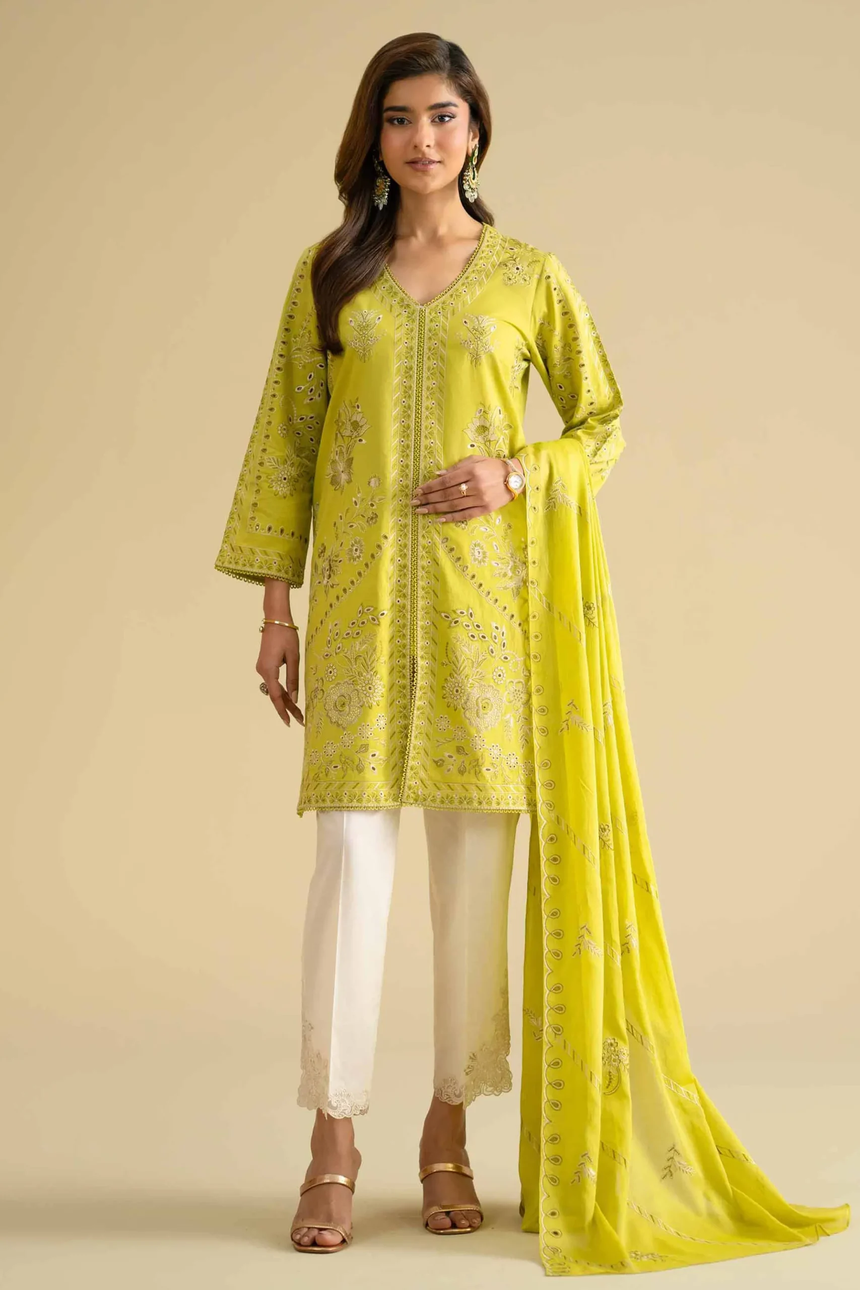 2 Piece - Embroidered Suit - KFE26-18