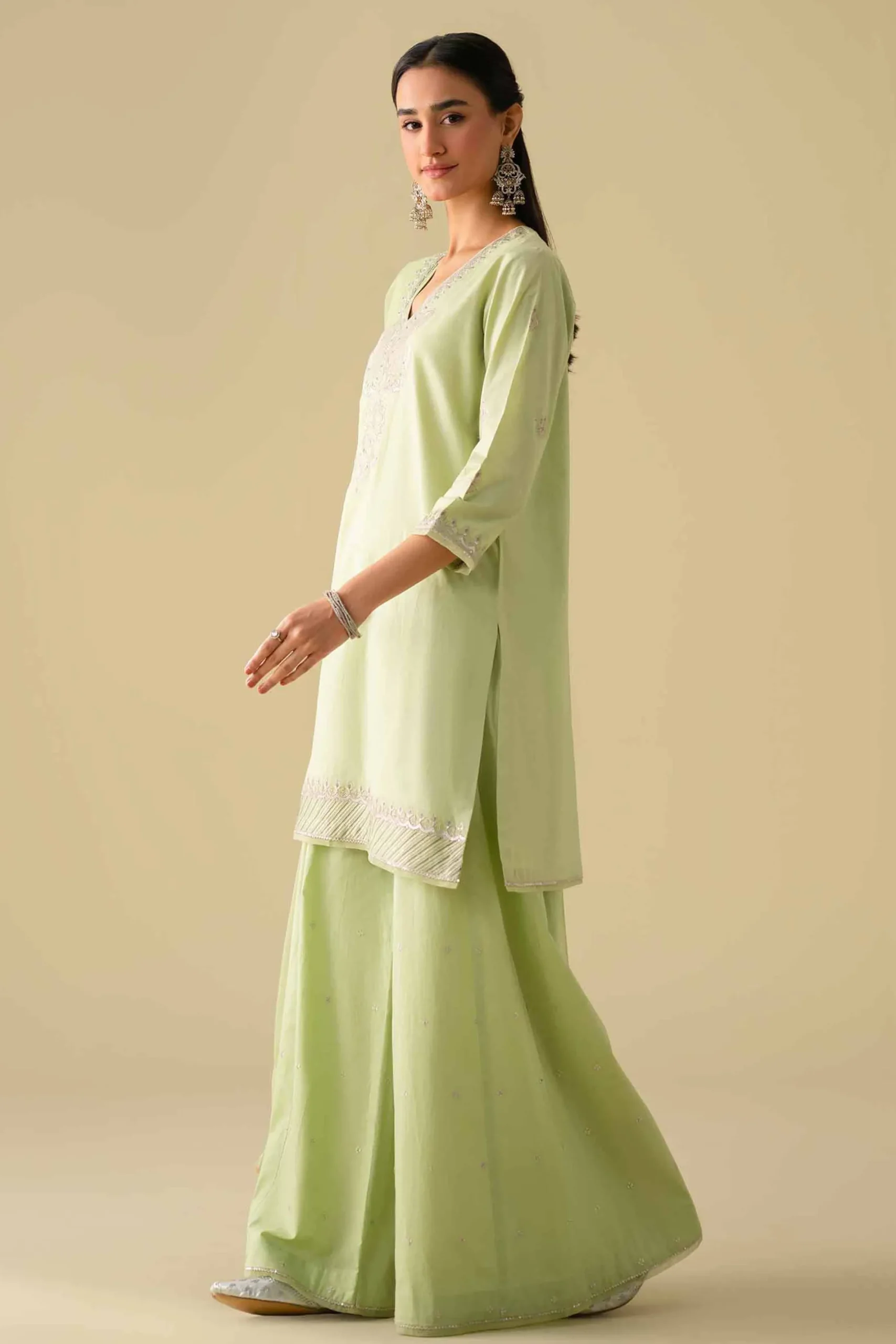 3 Piece - Embroidered Suit - KFE26-132