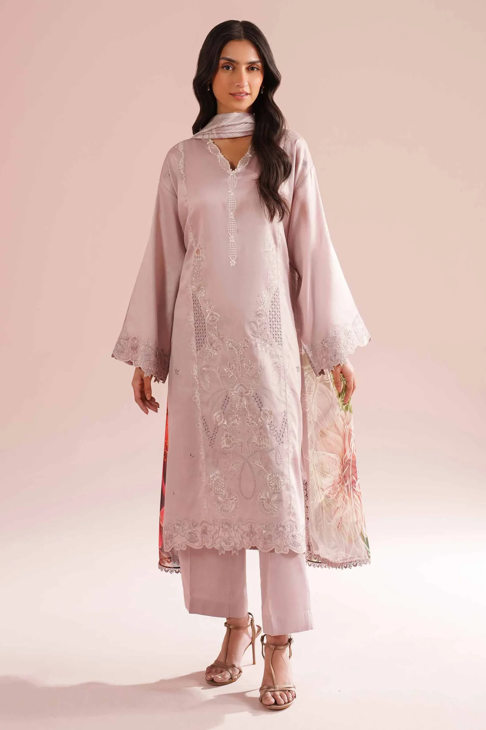 3 Piece - Embroidered Suit - PE26-64