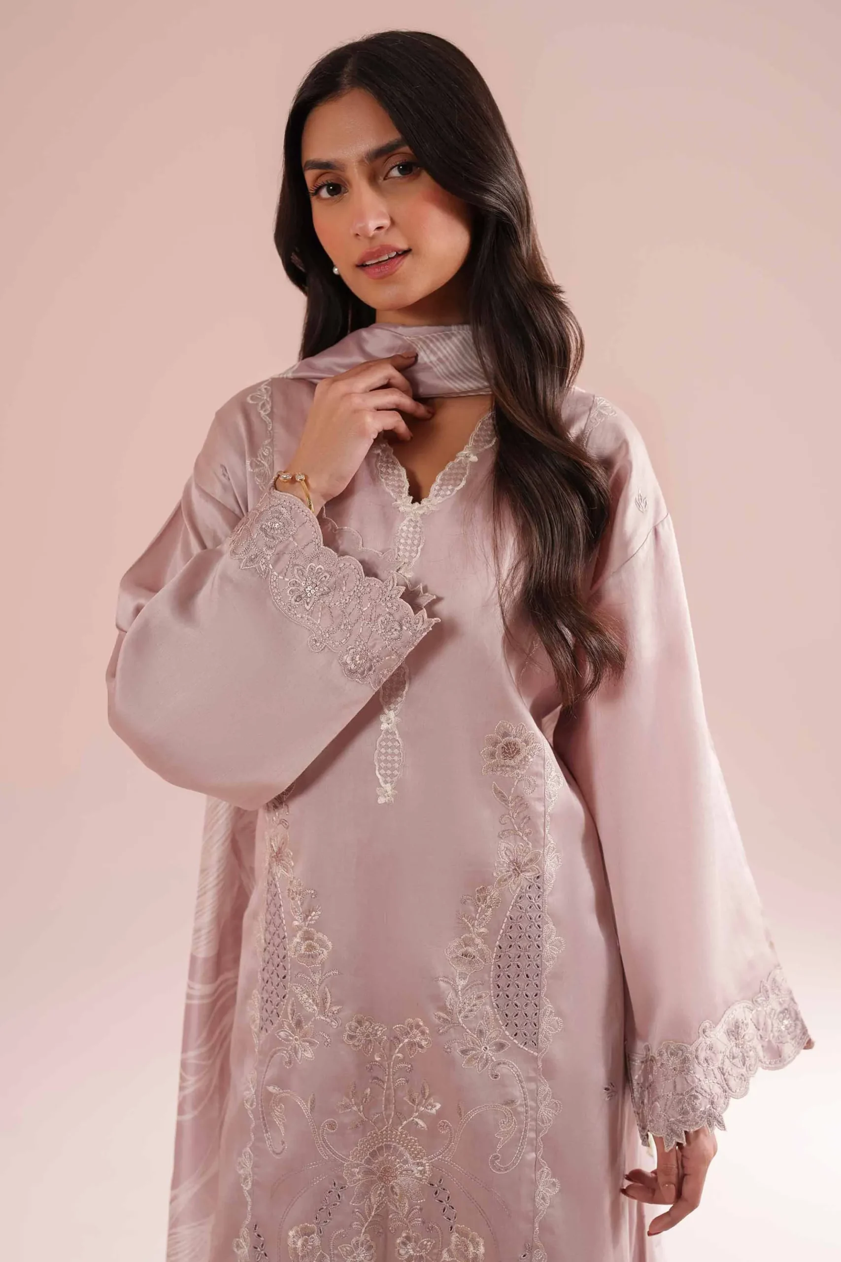3 Piece - Embroidered Suit - PE26-64