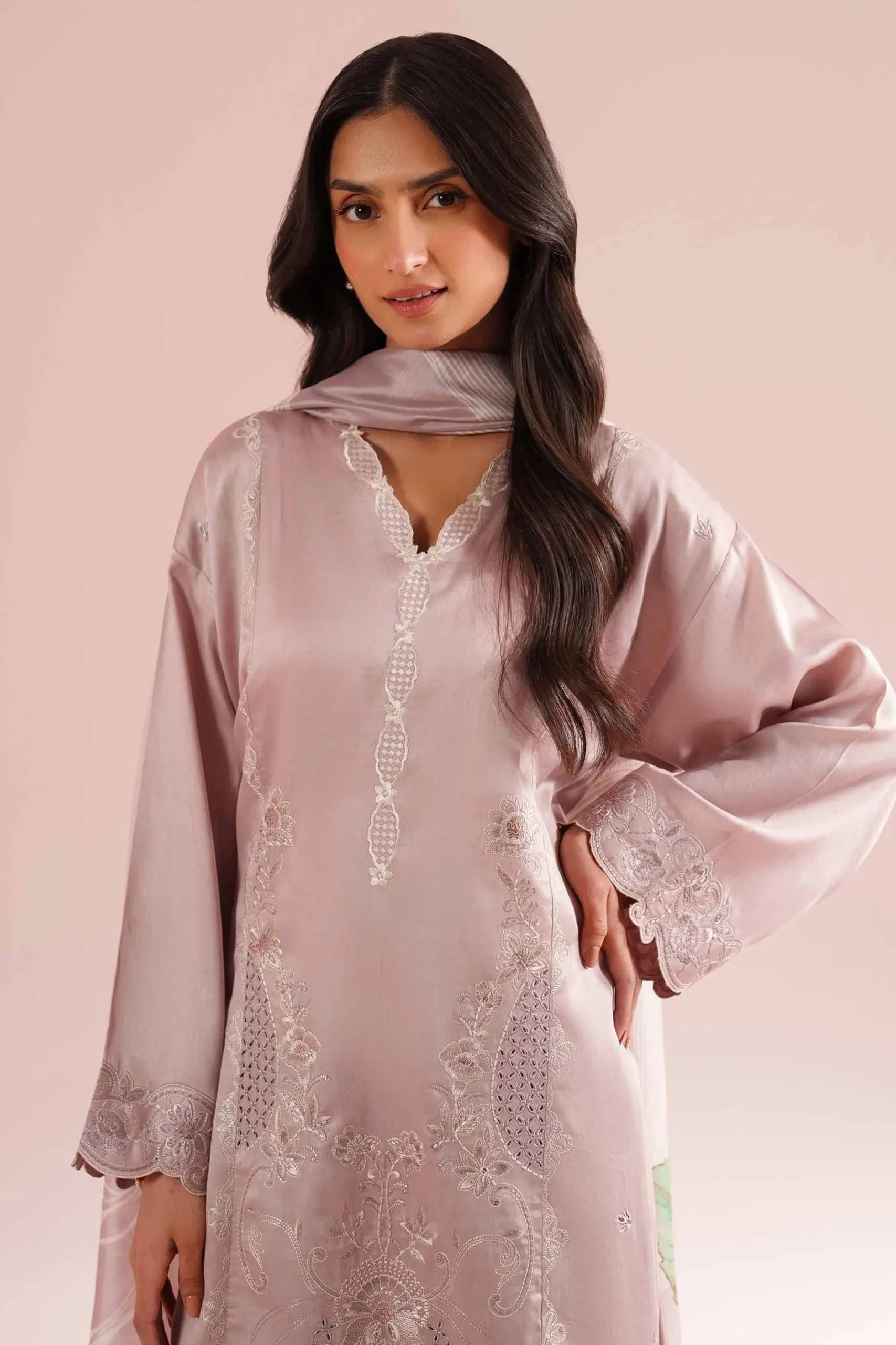 3 Piece - Embroidered Suit - PE26-64