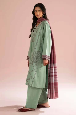 3 Piece - Embroidered Suit - PE26-79