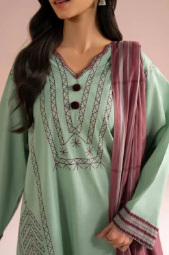 3 Piece - Embroidered Suit - PE26-79