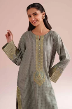 2 Piece - Embroidered Suit - PE26-59