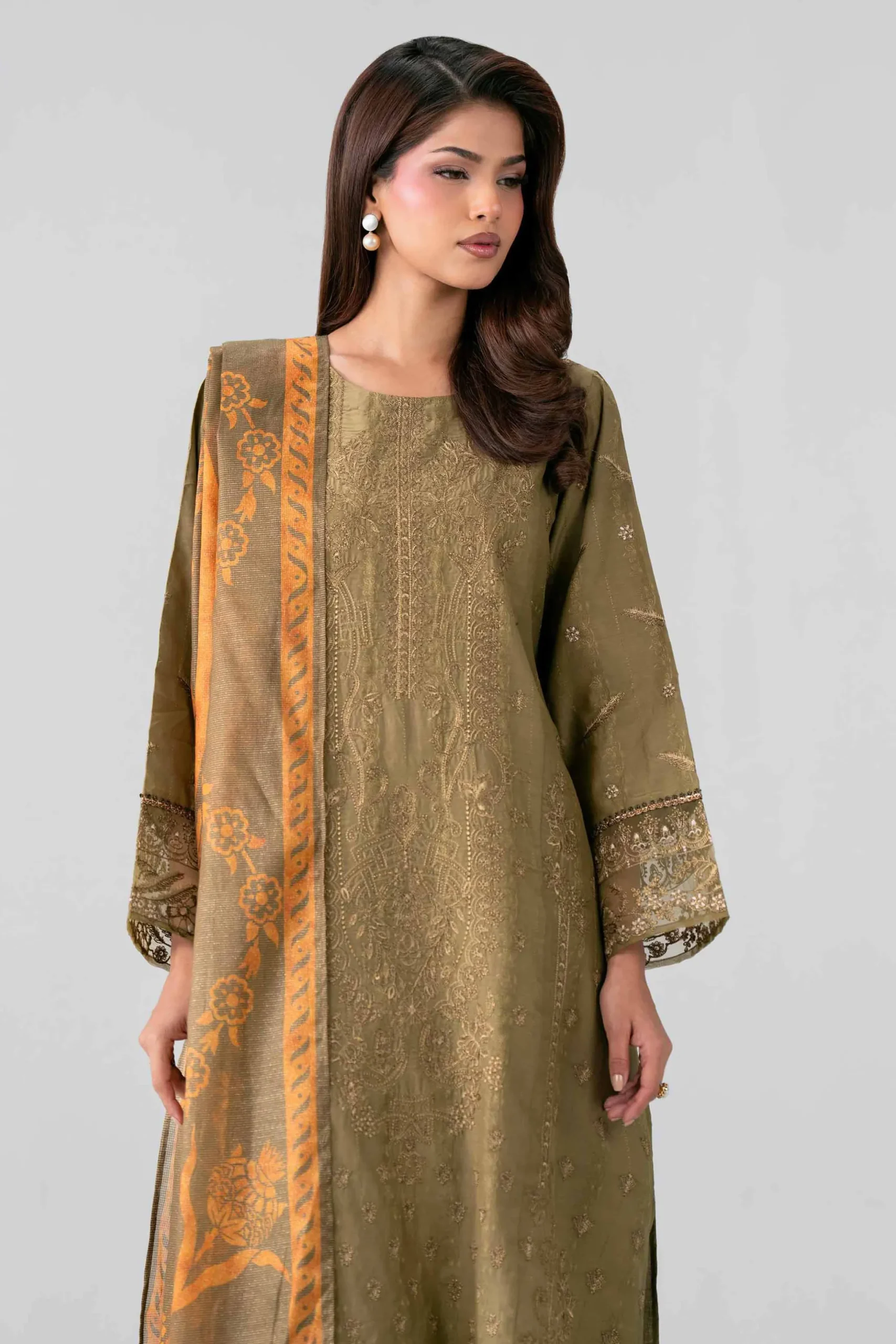 3 Piece - Embroidered Suit - PE26-120