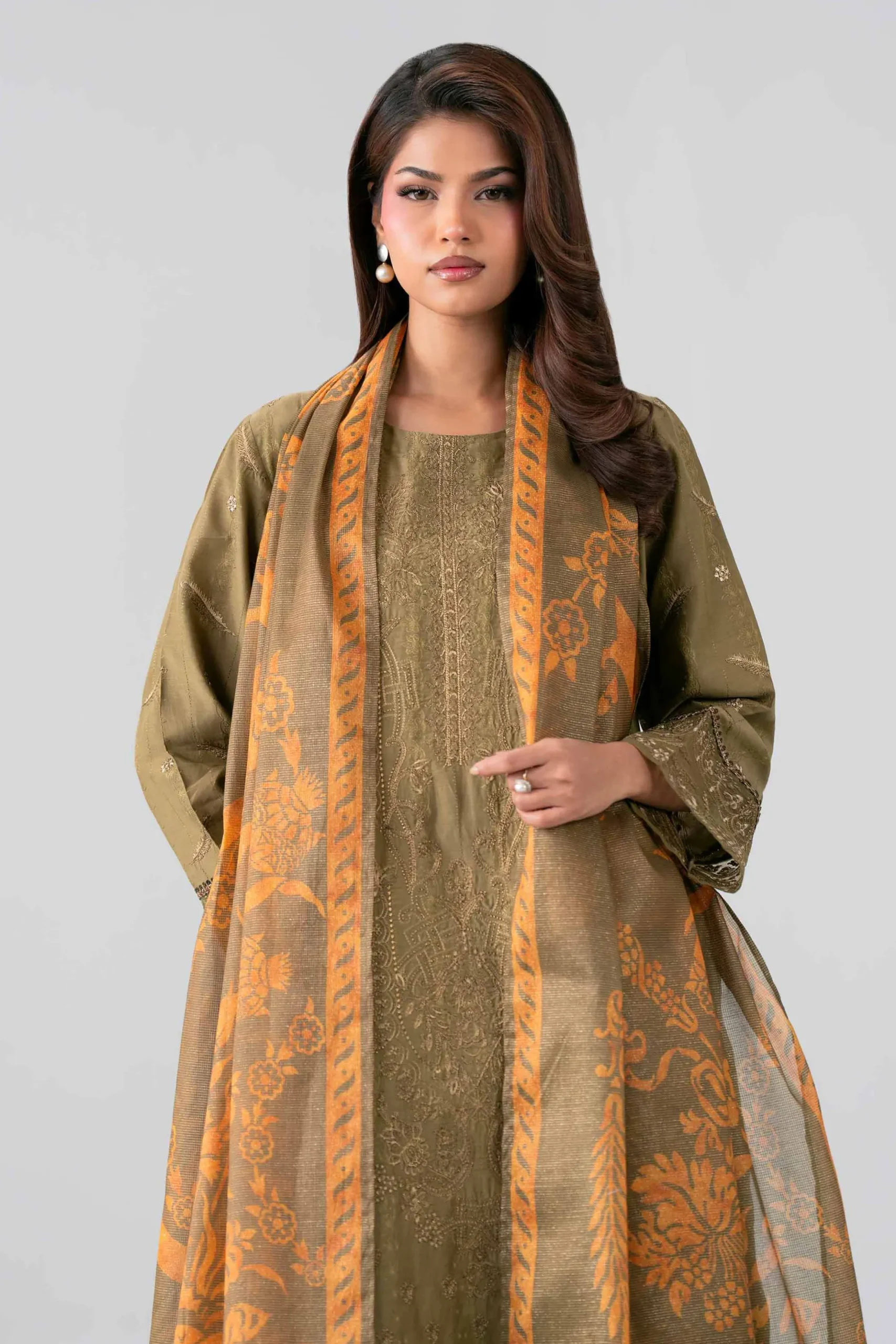 3 Piece - Embroidered Suit - PE26-120