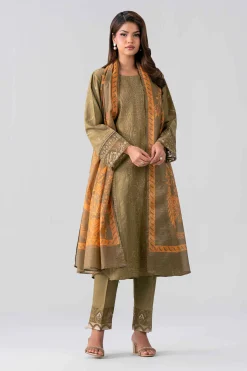 3 Piece - Embroidered Suit - PE26-120