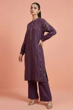 2 Piece - Embroidered Suit - PE26-458