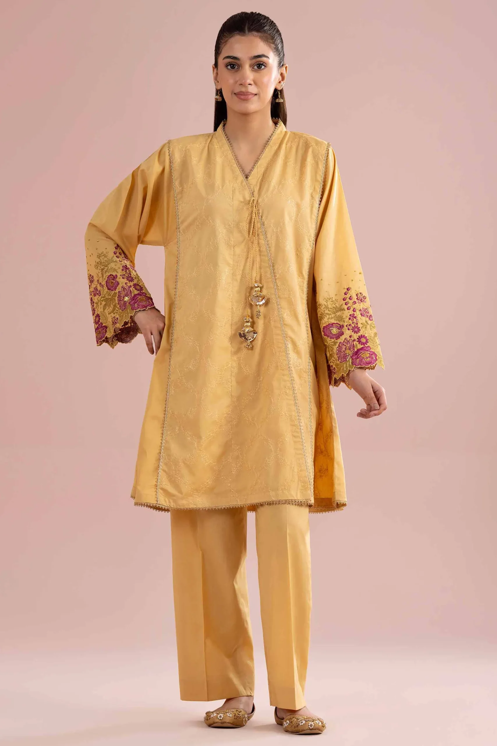 2 Piece - Embroidered Suit - PE26-241