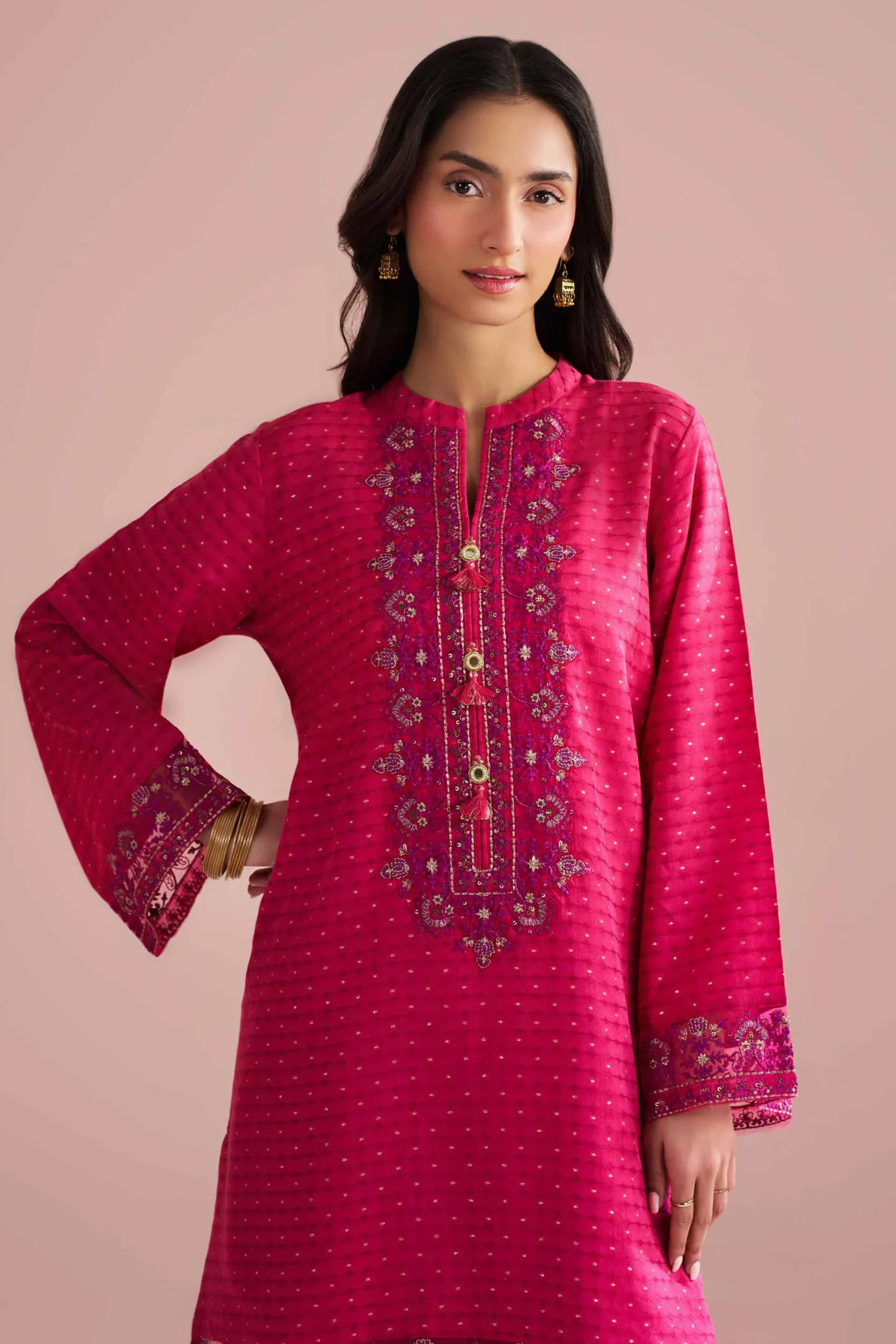 2 Piece - Embroidered Suit - PE26-57