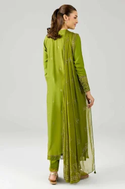 3 Piece - Embroidered Suit - PE26-599