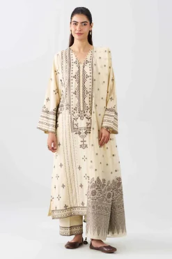 3 Piece - Embroidered Suit - PE26-71