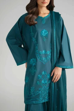 3 Piece - Embroidered Suit - PE26-301