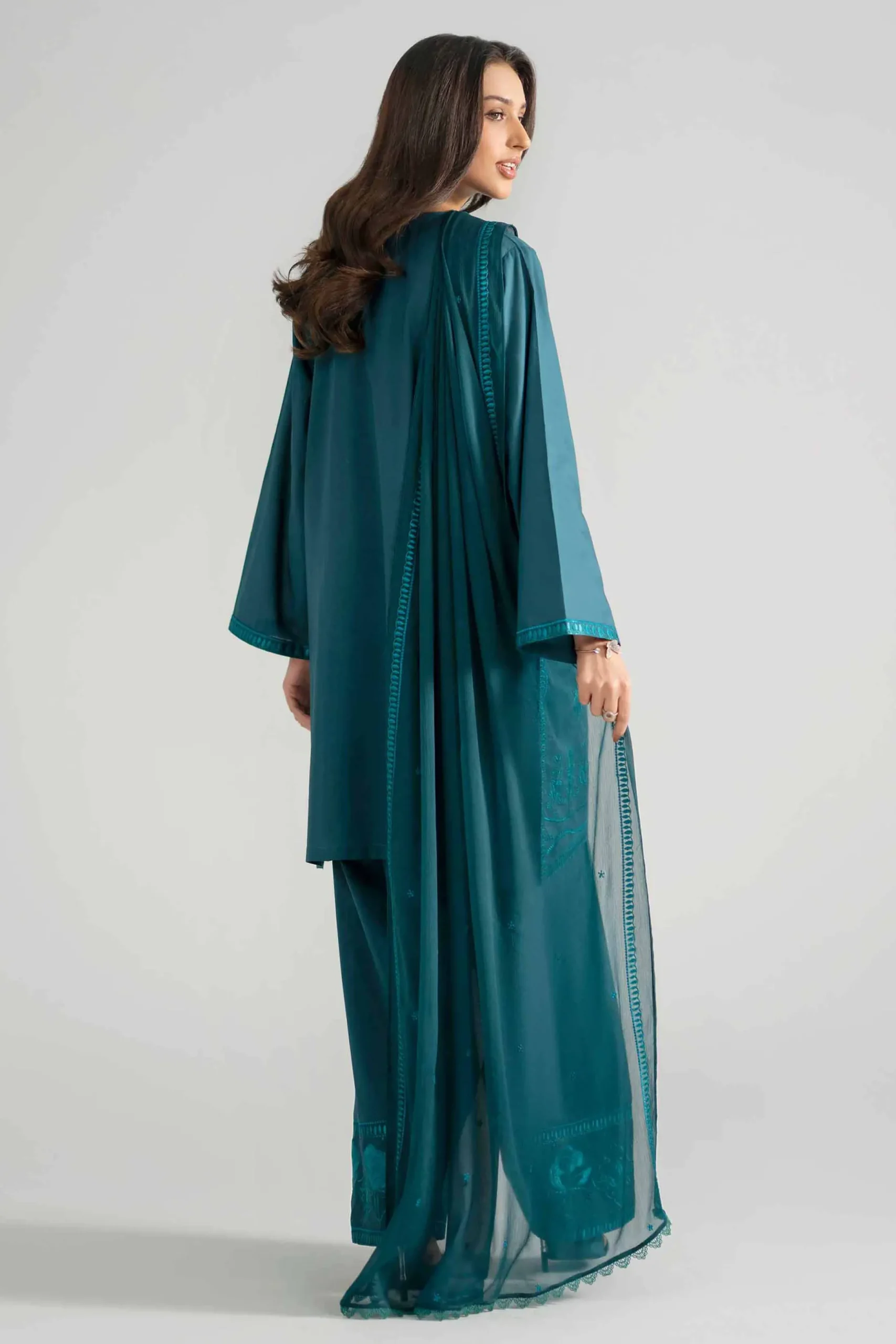 3 Piece - Embroidered Suit - PE26-301