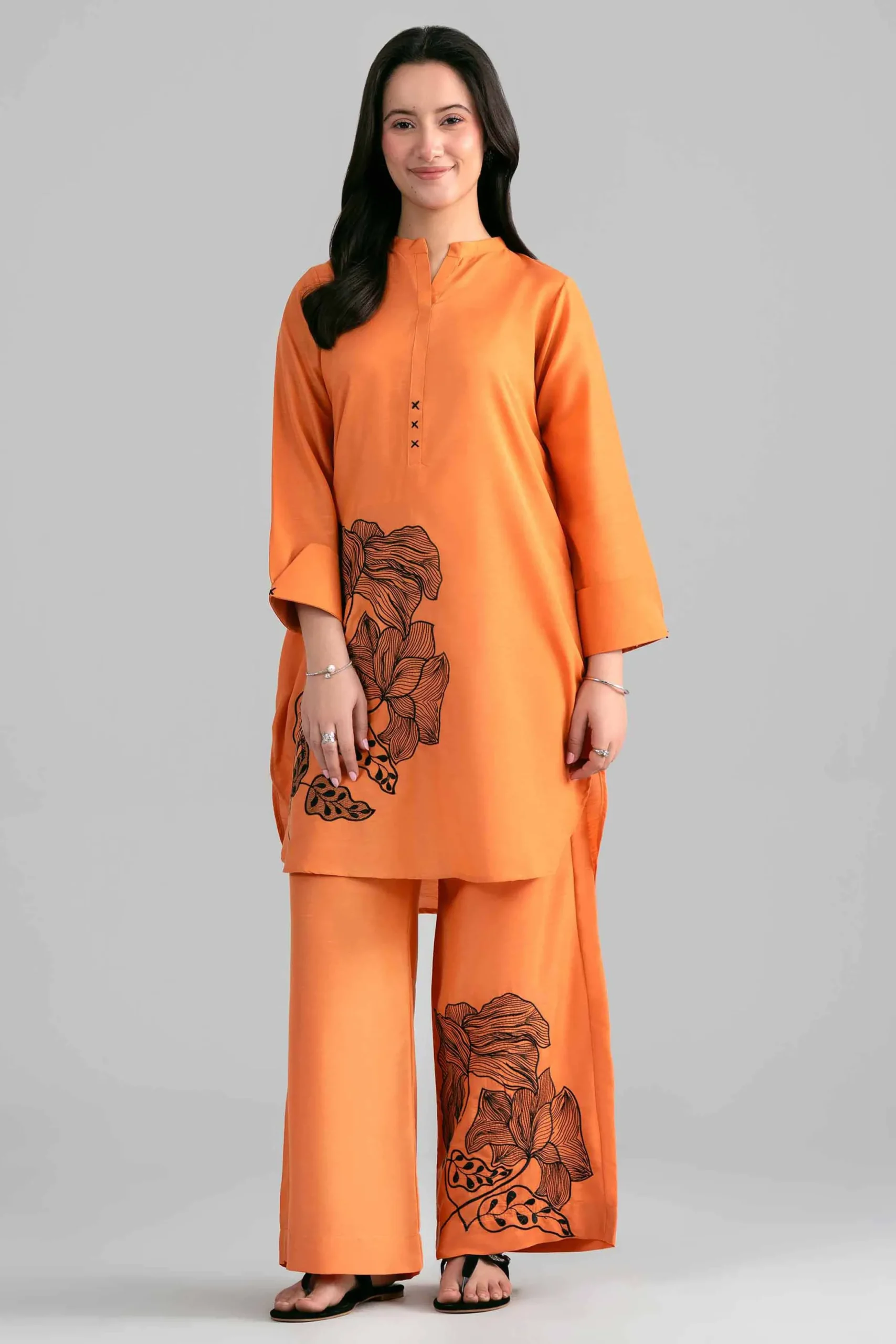2 Piece - Embroidered Suit - PE26-394