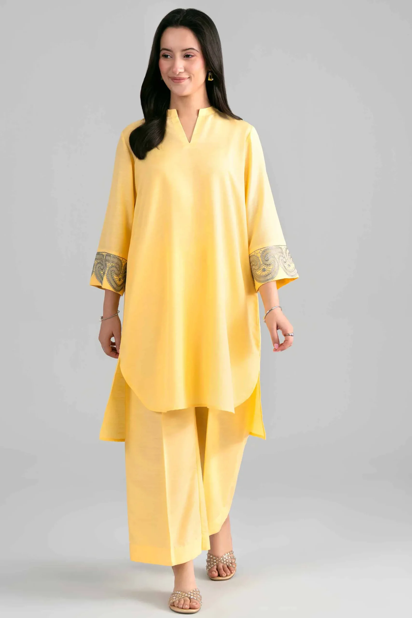 2 Piece - Embroidered Suit - PE26-396