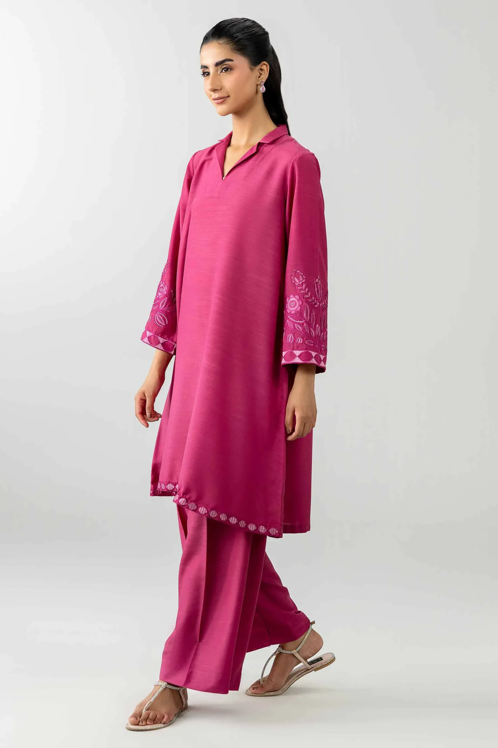 2 Piece - Embroidered Suit - PE26-405