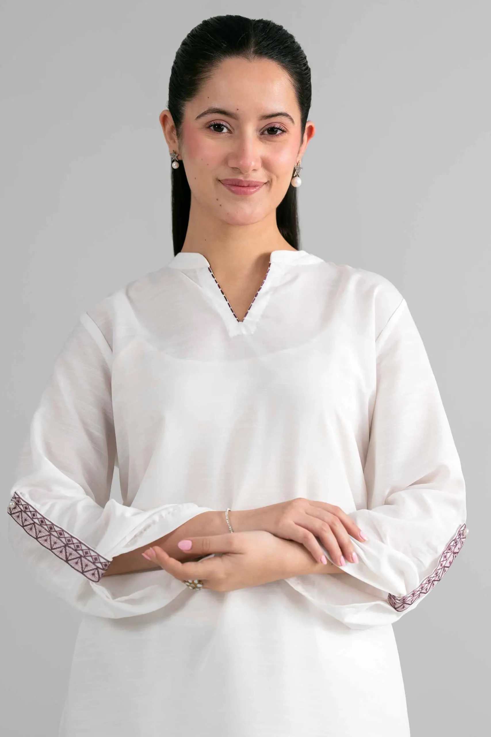 2 Piece - Embroidered Suit - PE26-407