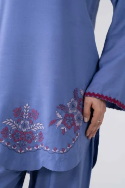 2 Piece - Embroidered Suit - PE26-410