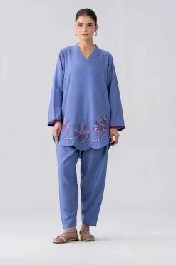 2 Piece - Embroidered Suit - PE26-410