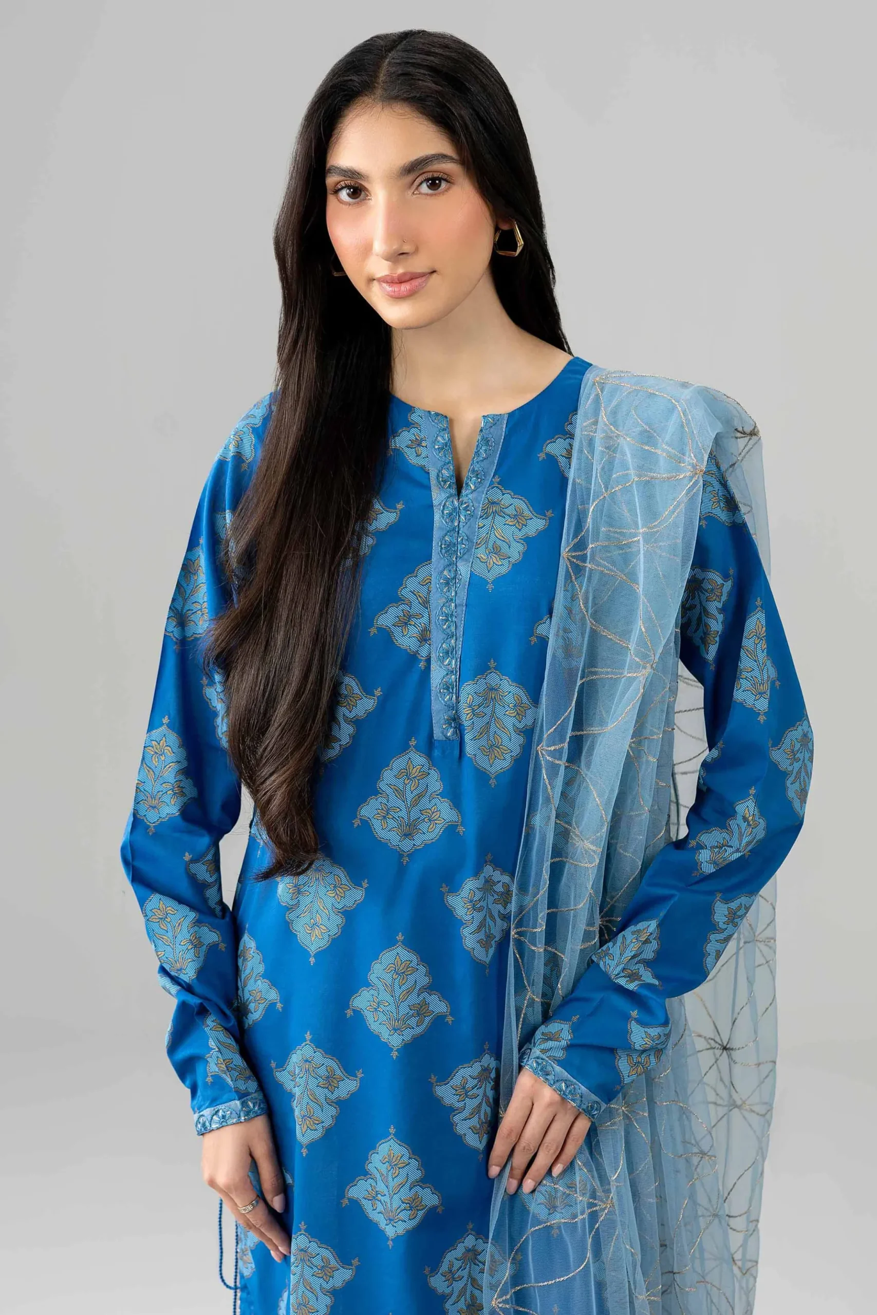 2 Piece - Embroidered Suit - PE26-441
