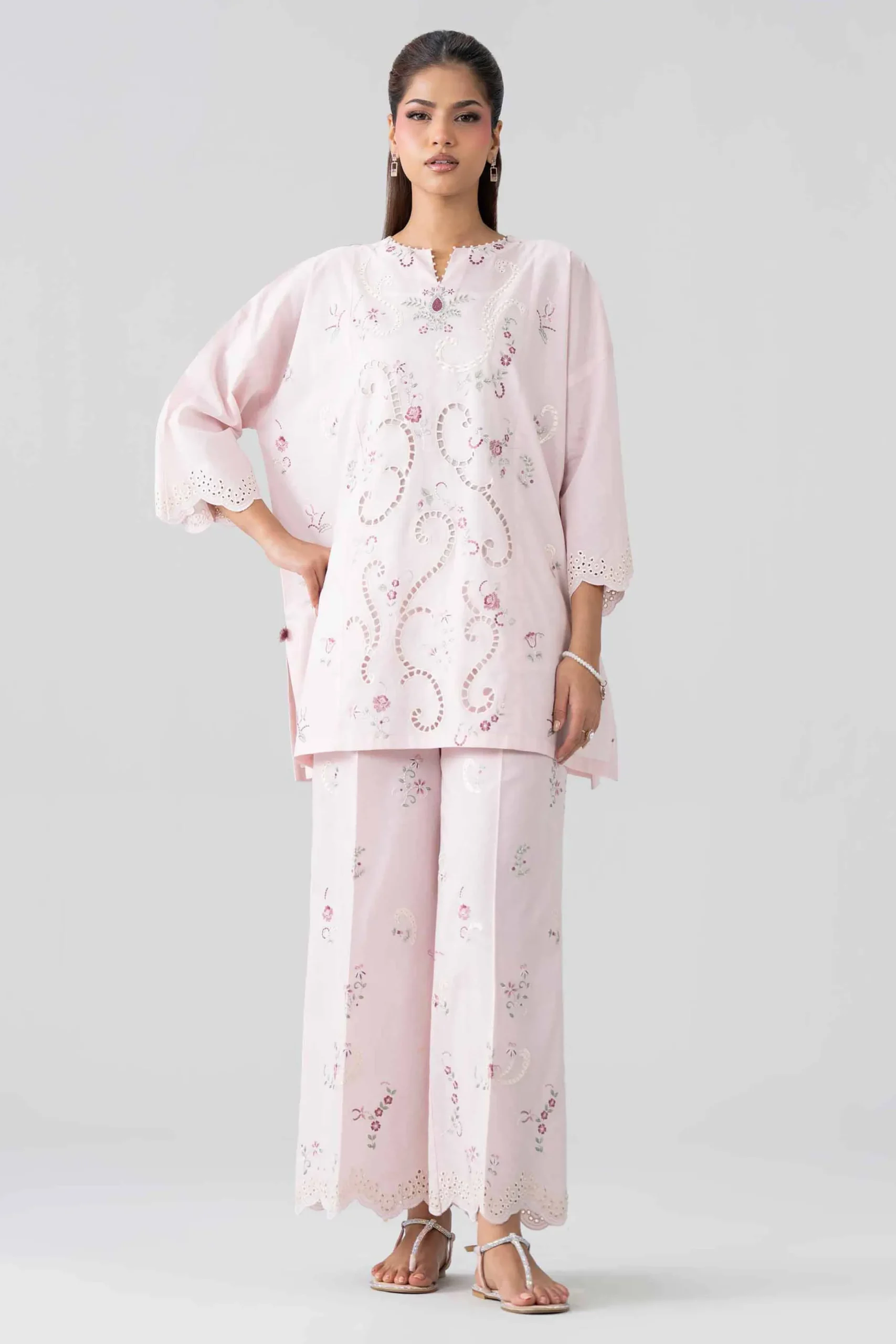 2 Piece - Embroidered Suit - PE26-453
