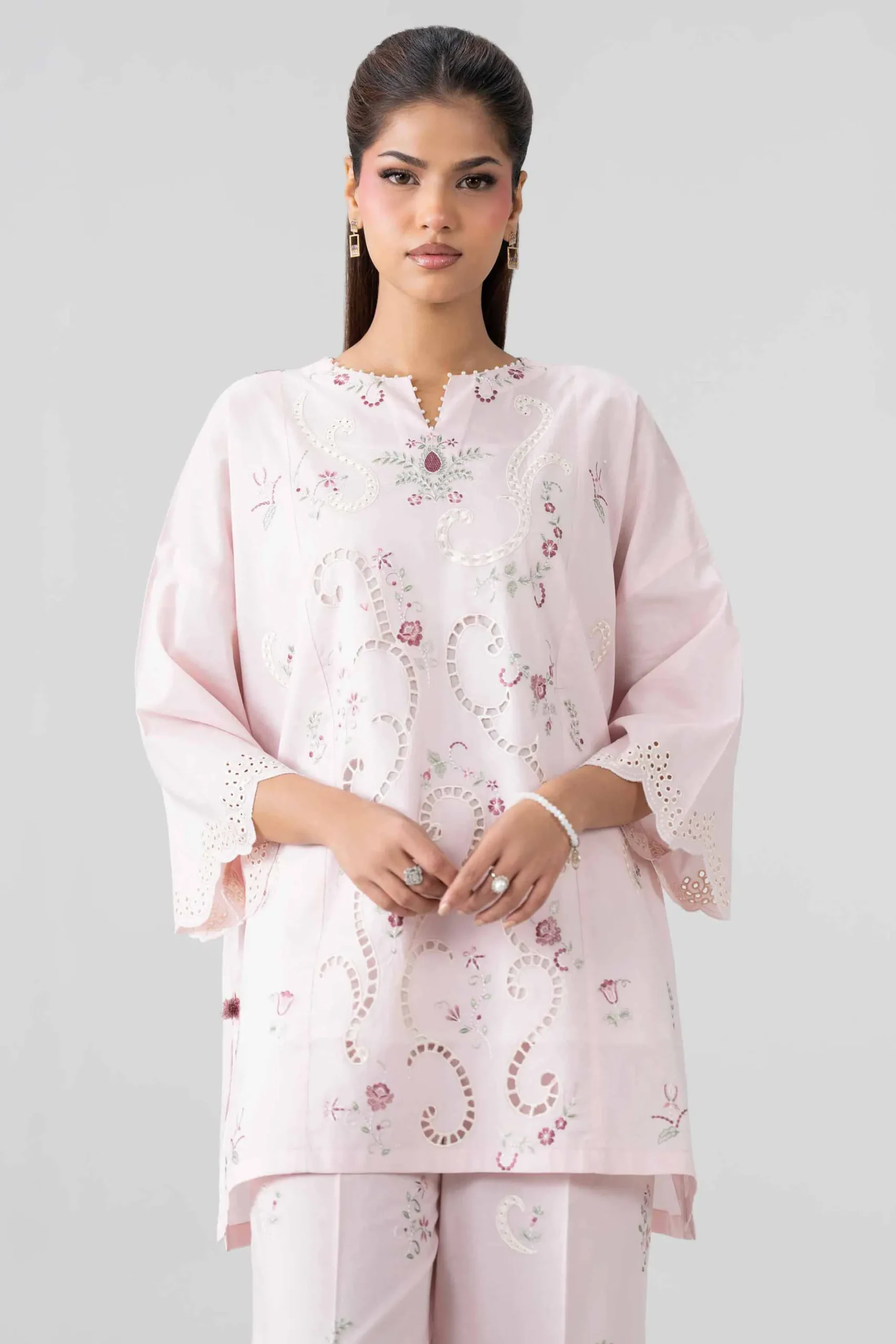 2 Piece - Embroidered Suit - PE26-453