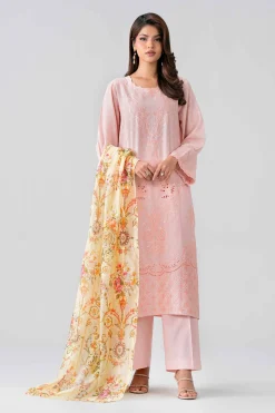 3 Piece - Embroidered Suit - PE26-525