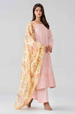 3 Piece - Embroidered Suit - PE26-525