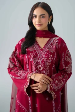 3 Piece - Embroidered Suit - PE26-542