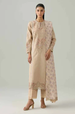 3 Piece - Embroidered Suit - PE26-117