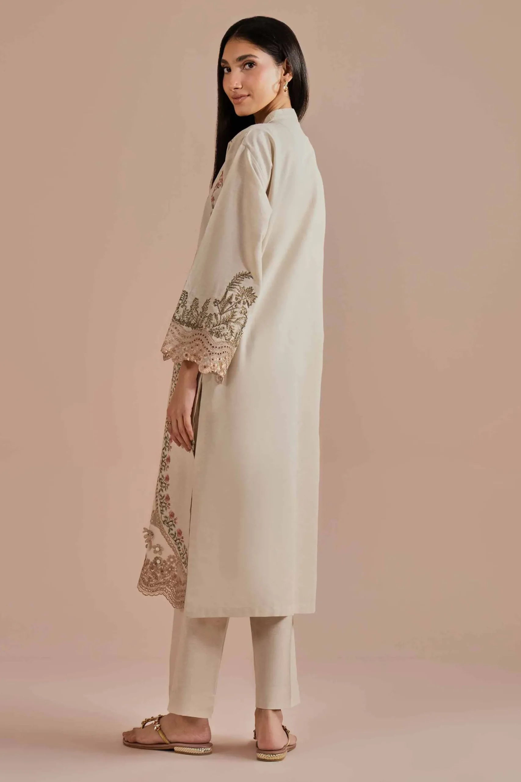 2 Piece - Embroidered Suit - PE26-48