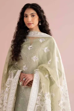 3 Piece - Embroidered Suit - PE26-316