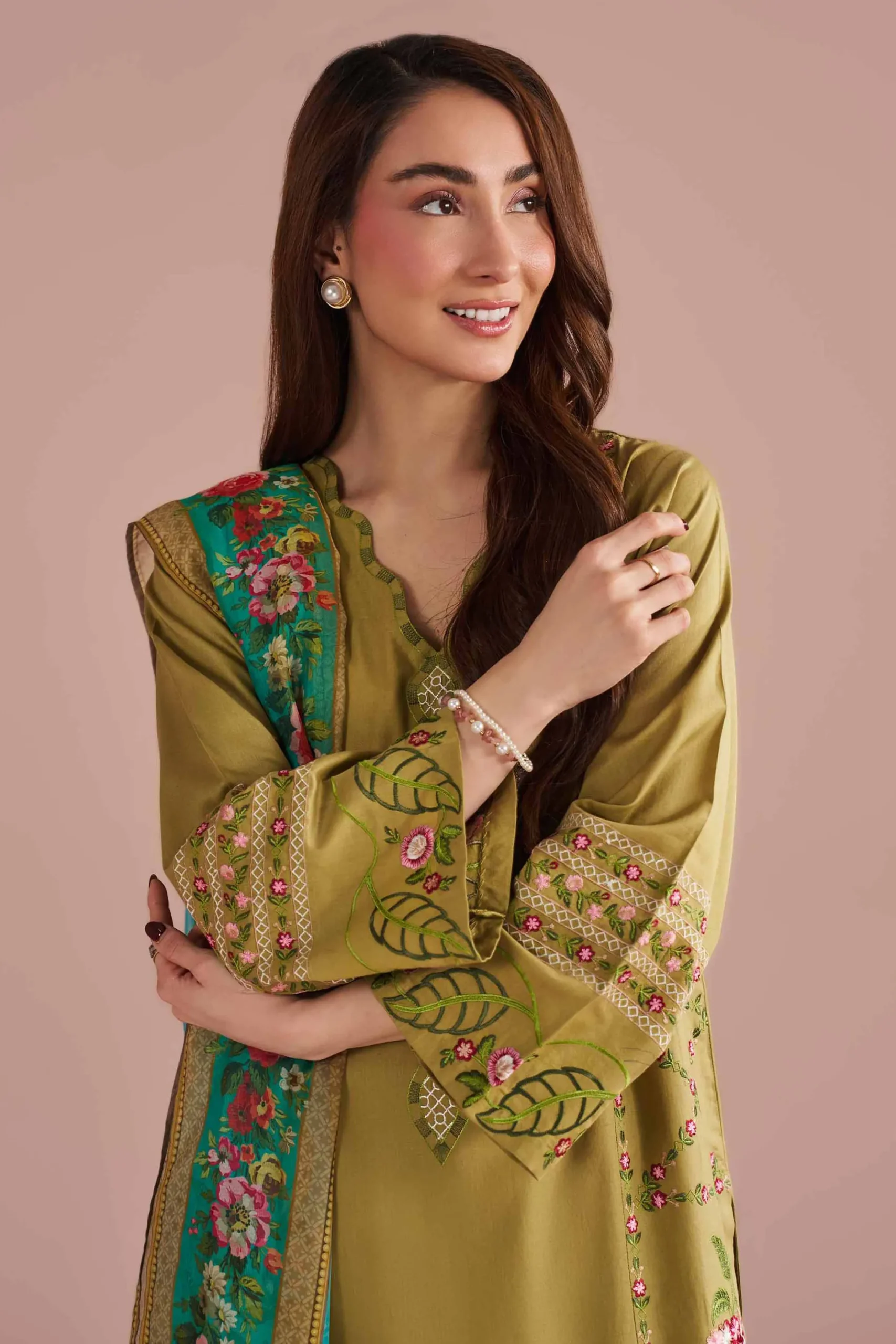 3 Piece - Embroidered Suit - PE26-321