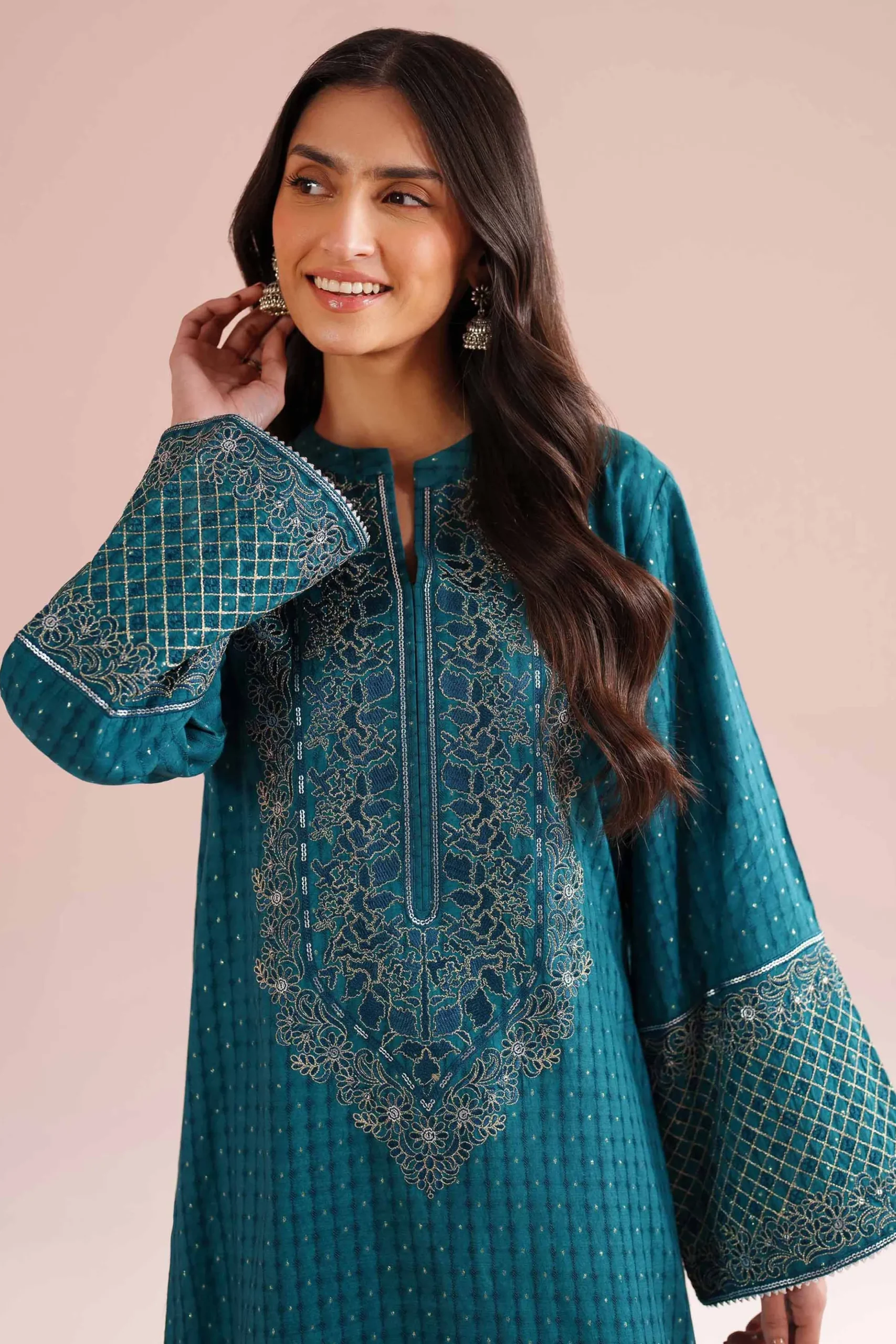 2 Piece - Embroidered Suit - PE26-56