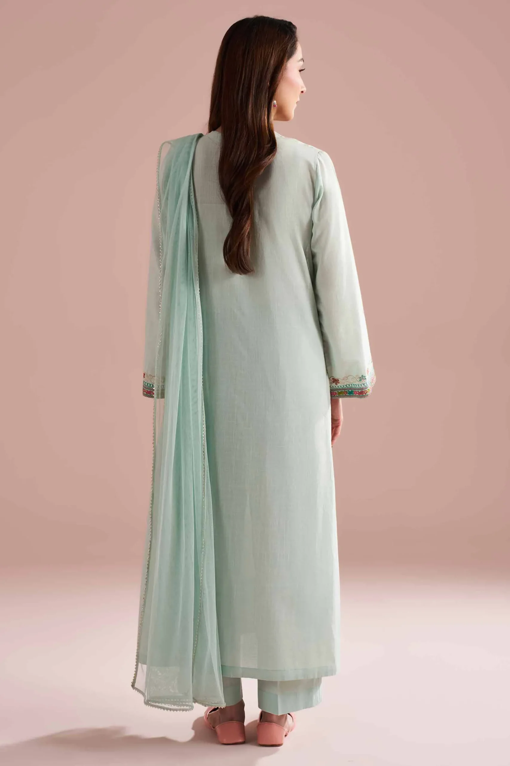 3 Piece - Embroidered Suit - PE26-324