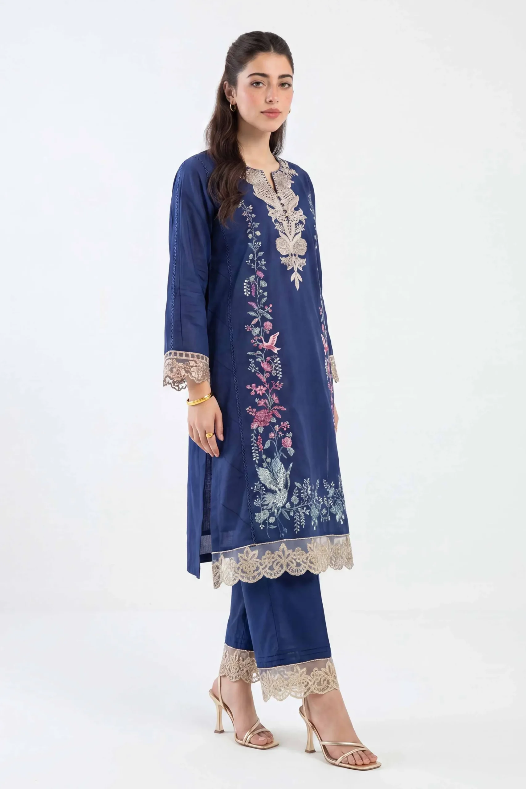 2 Piece - Embroidered Suit - PE26-47