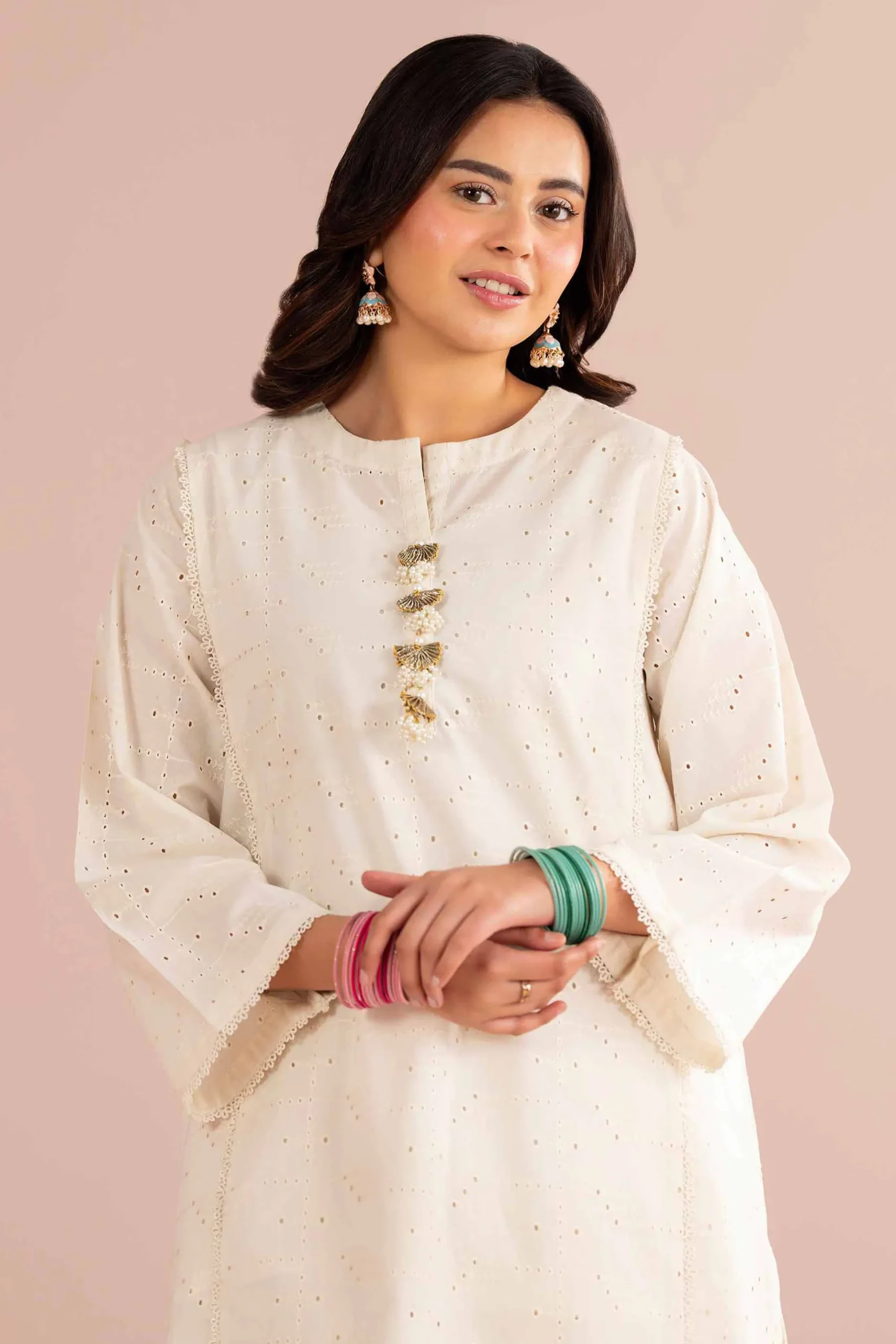 2 Piece - Embroidered Suit - PE26-472