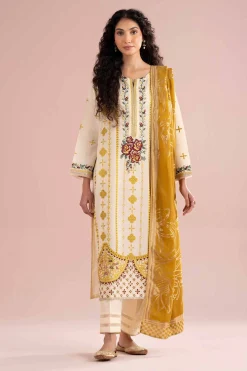 3 Piece - Embroidered Suit - PE26-75
