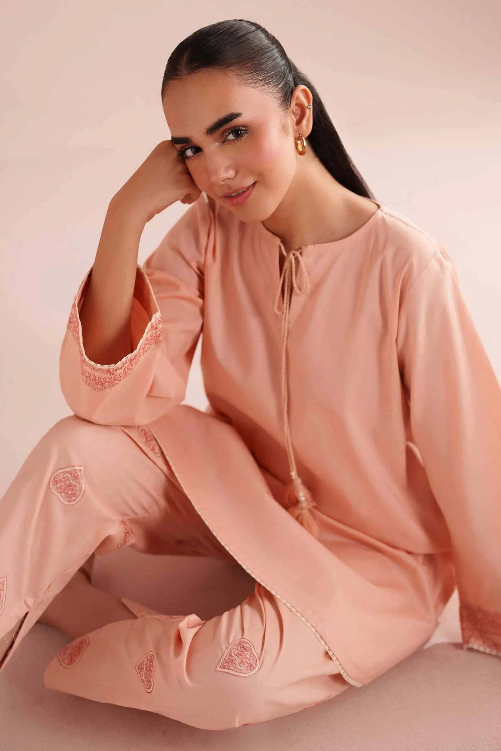 2 Piece - Embroidered Suit - PE26-150