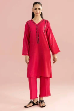 2 Piece - Embroidered Suit - PE26-163