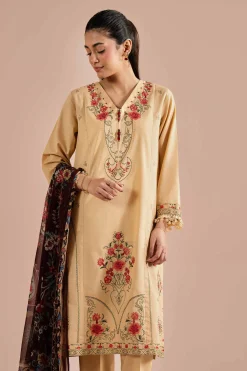 3 Piece - Embroidered Suit - PE26-67
